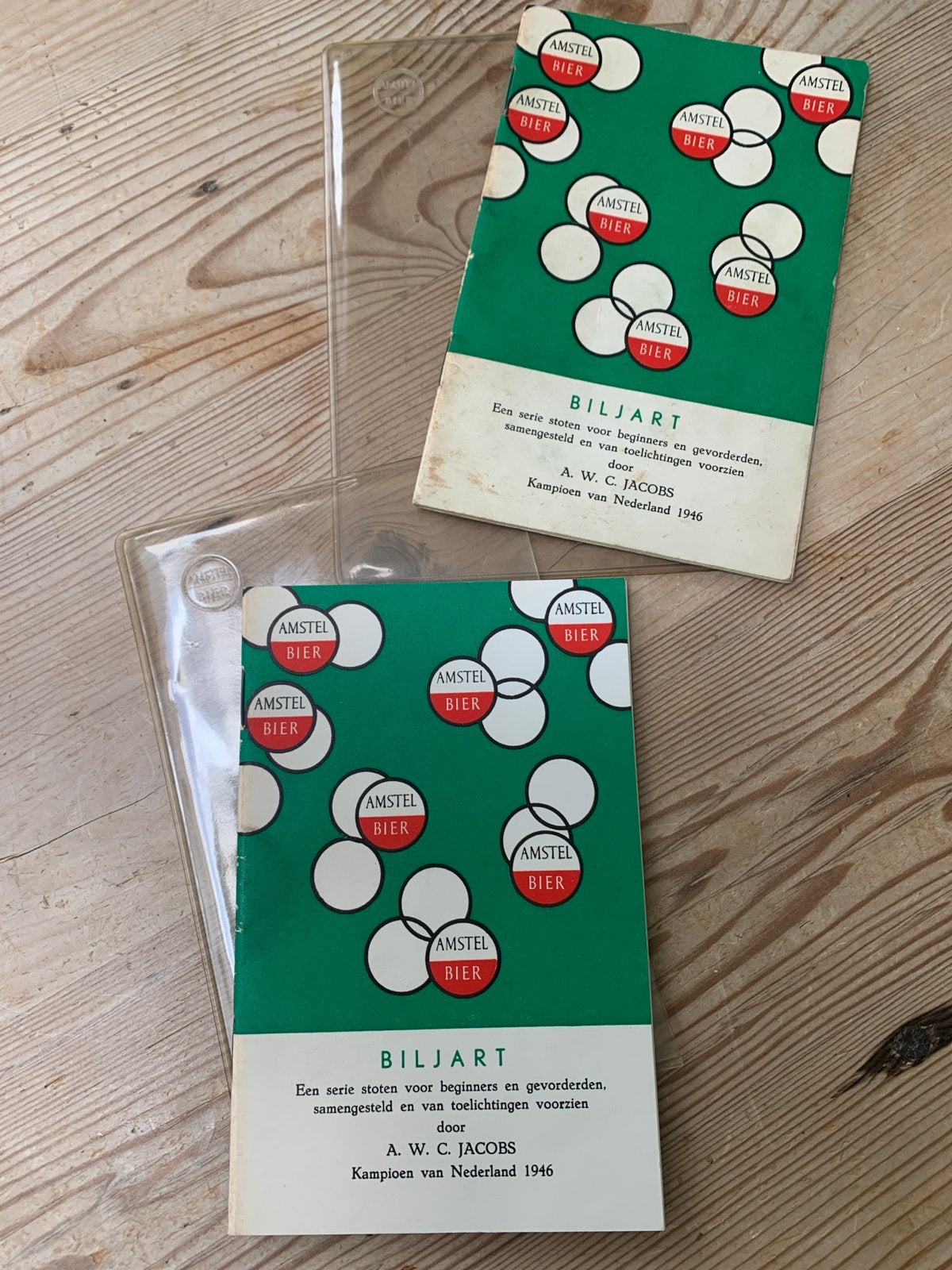 Biljart boekje Amstel Bier A.W.C. Jacobs Kampioen 1946, Ophalen of Verzenden, Beta, Zo goed als nieuw, Niet van toepassing