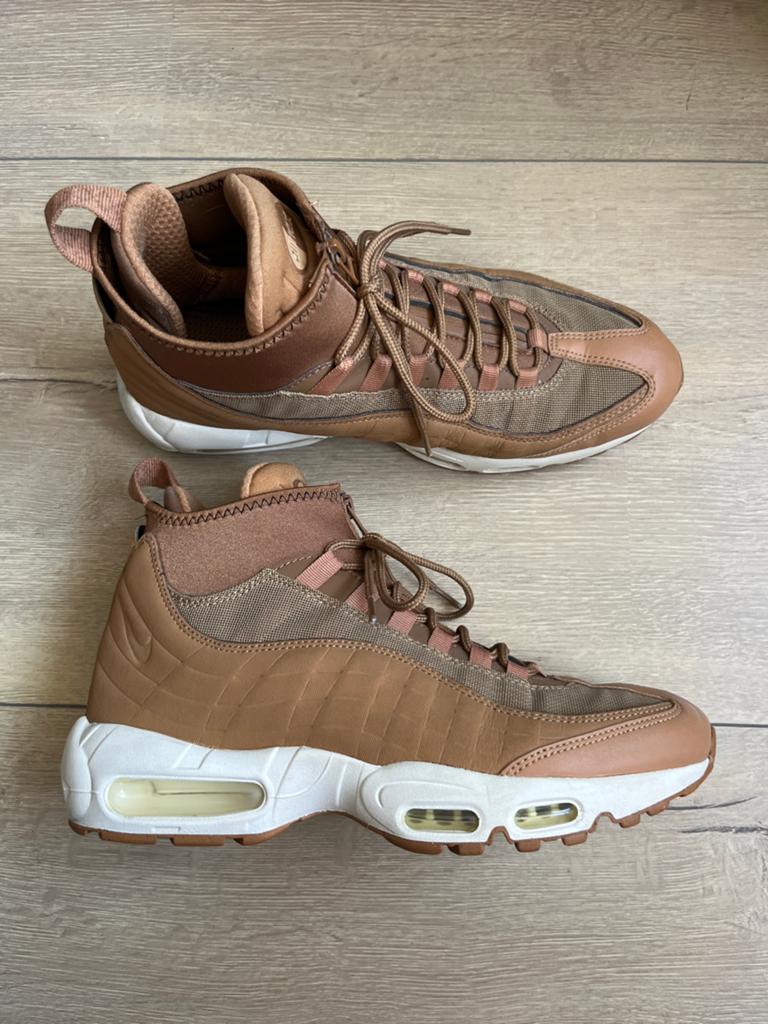 Nike Air Max 95 Sneakerboots Bruin - Maat 42.5, Ophalen of Verzenden, Zo goed als nieuw, Bruin, Sneakers of Gympen