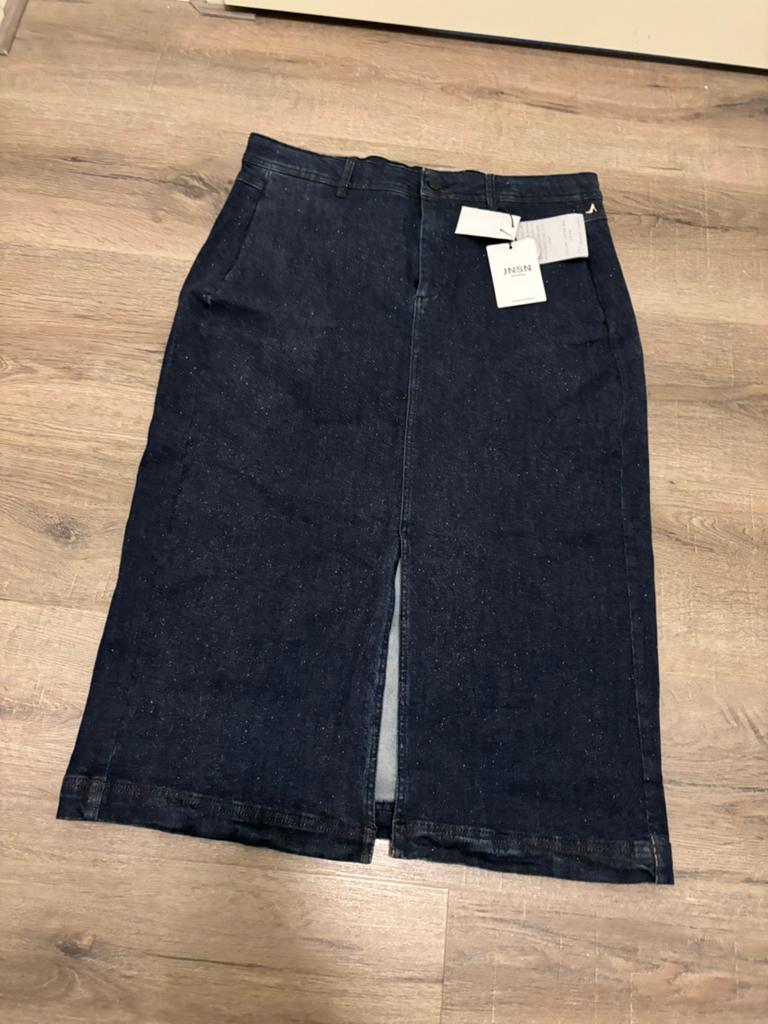 Nieuwe spijkerrok met split voorkant xl Jansen Amsterdam, Kleding | Dames, Rokken, Blauw, Maat 46/48 (XL) of groter, Nieuw, Ophalen of Verzenden