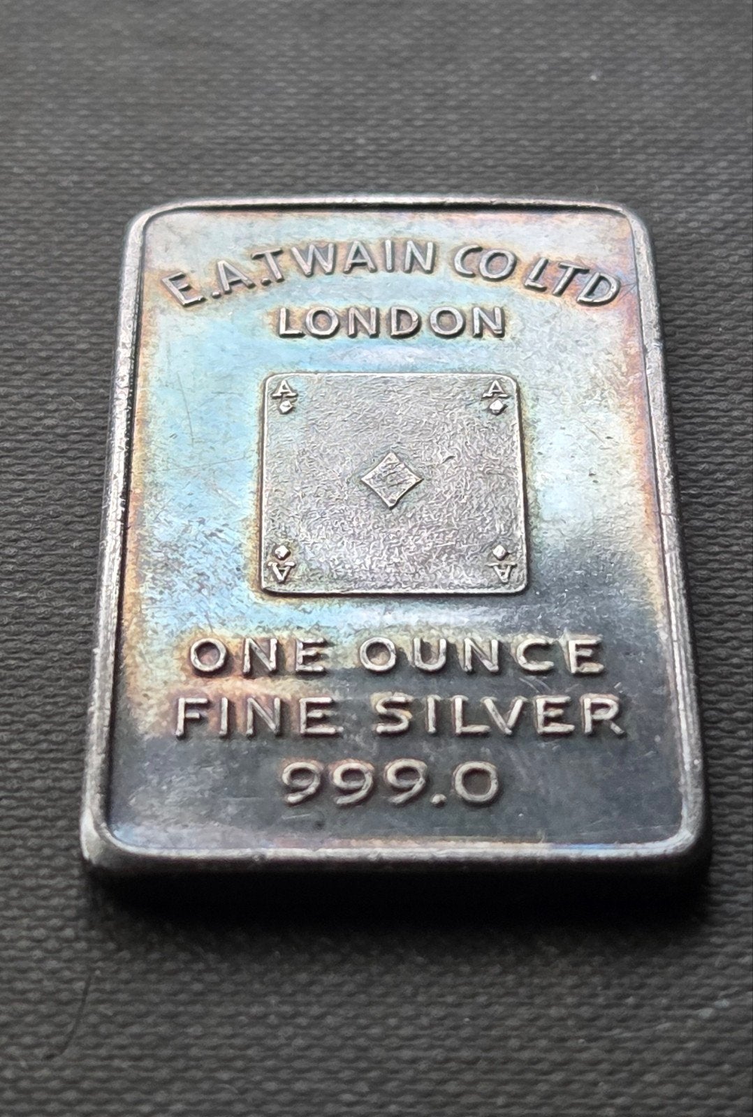 E.A. Twain Co Ltd London 1 Troy Ounce Zilveren Bar 999.0, Ophalen of Verzenden, Zilver