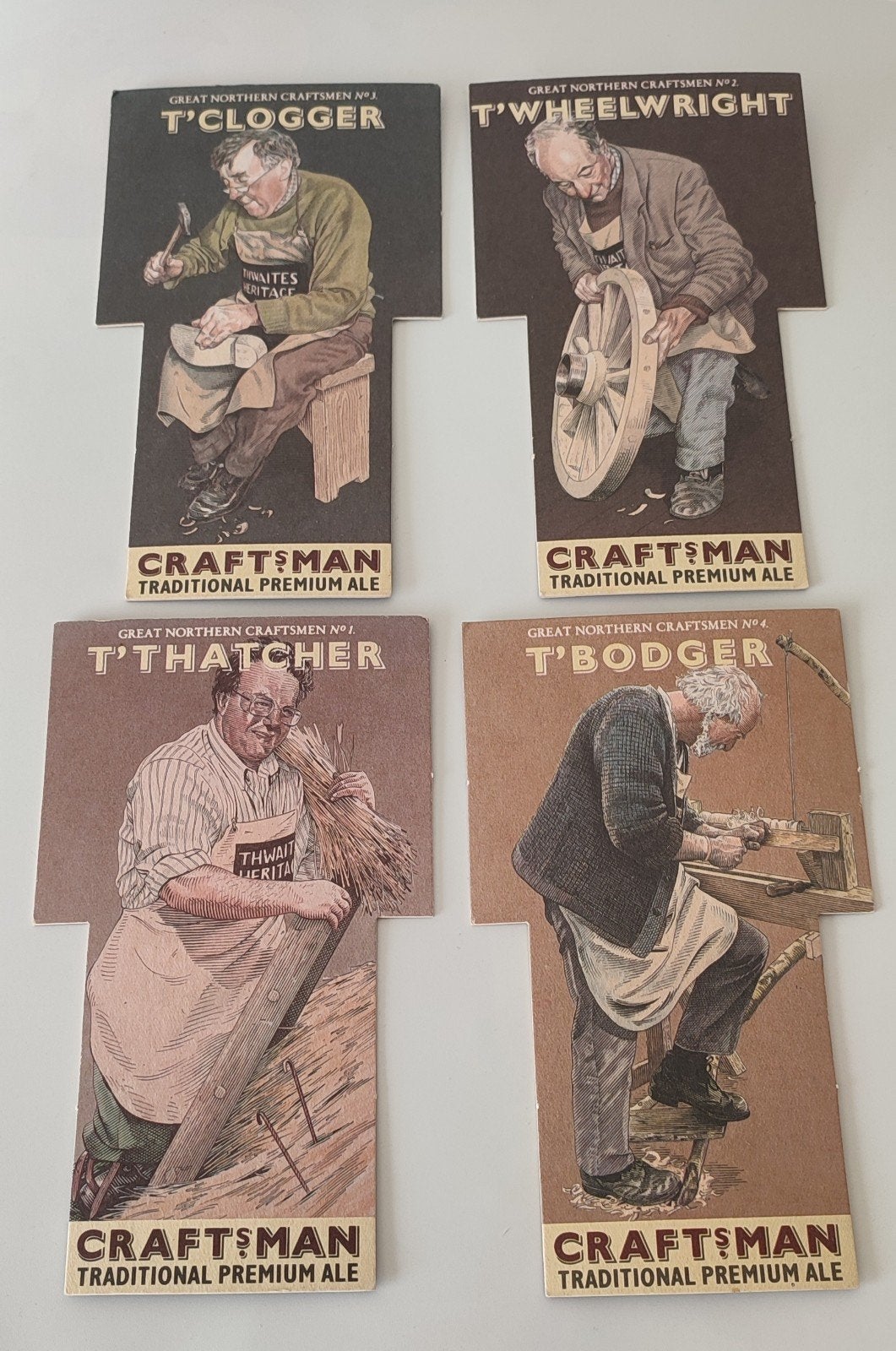 Craft's Man UK bierviltjes onderzetters set, Verzamelen, Ophalen of Verzenden, Gebruikt