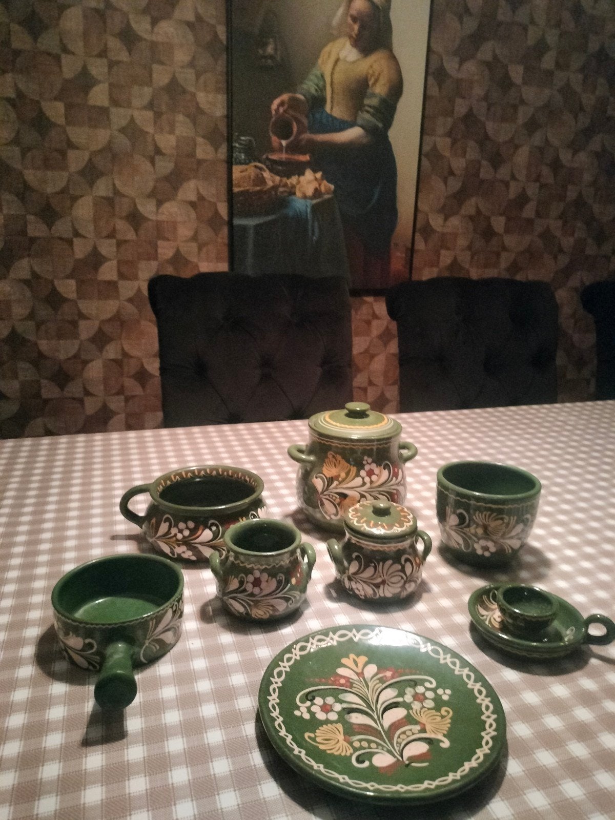 Zeer mooi handgeschilderd servies - Ophalen in Dinteloord, Ophalen of Verzenden