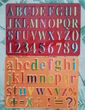 Tekensjablonen set van 2, Kinderen en Baby's, Ophalen, Zo goed als nieuw, Ontdekken