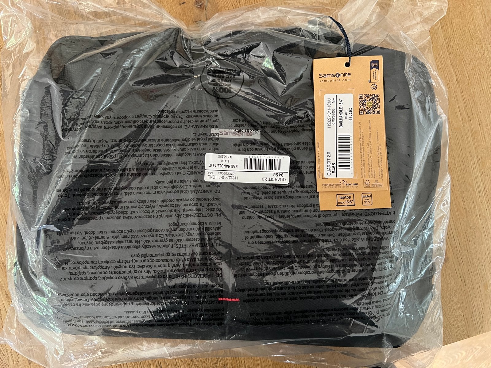 Samsonite GuardIT 2.0 Laptoptas 15.6 inch - Zwart - Nieuw, Gevoerd laptopvak, 15 inch, Nieuw, Ophalen of Verzenden