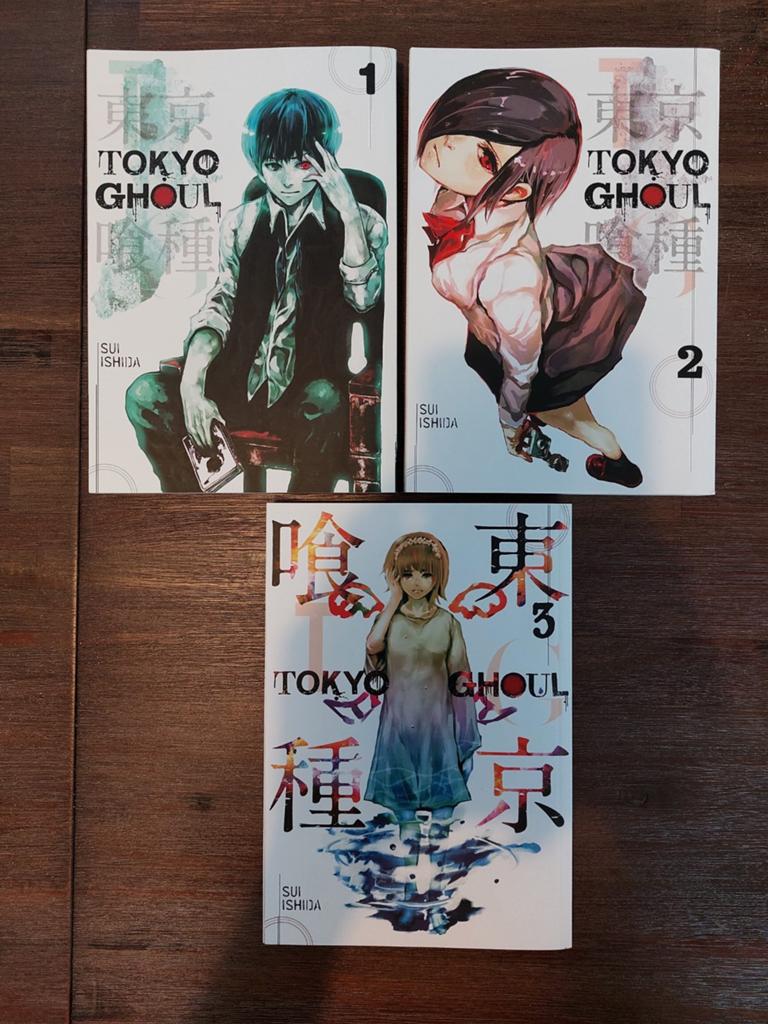 Tokyo Ghoul Manga Deel 1, 2 en 3, Boeken, Meerdere stripboeken, Ophalen of Verzenden, Zo goed als nieuw, Sui Ishida