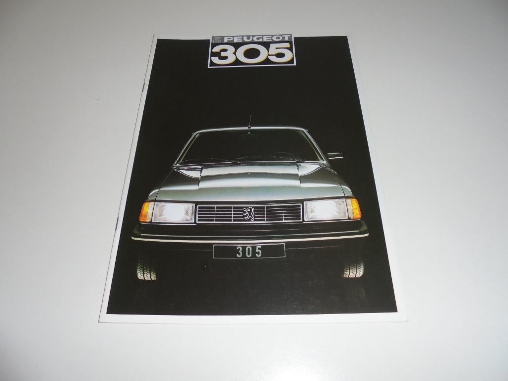 brochure Peugeot 305 modellen 1987, Ophalen of Verzenden, Nieuw, Peugeot