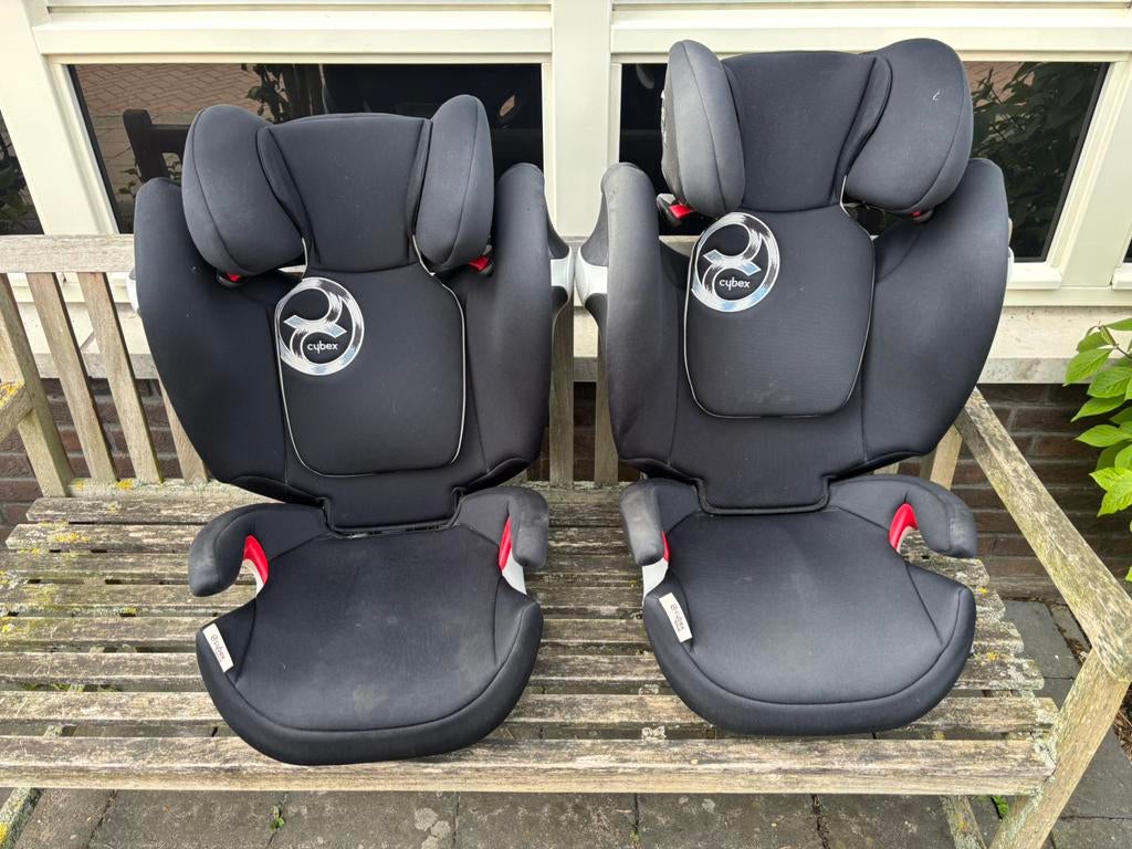 2x Cybex Gold Solution M-fix zwart, gr 2/3, 15-36 kg, 15 t/m 36 kg, Zo goed als nieuw, Isofix, Ophalen