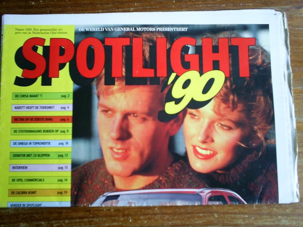 Opel Spotlight Alle Modellen 1989 / 1990 20 pag., Verzenden, Zo goed als nieuw, Opel