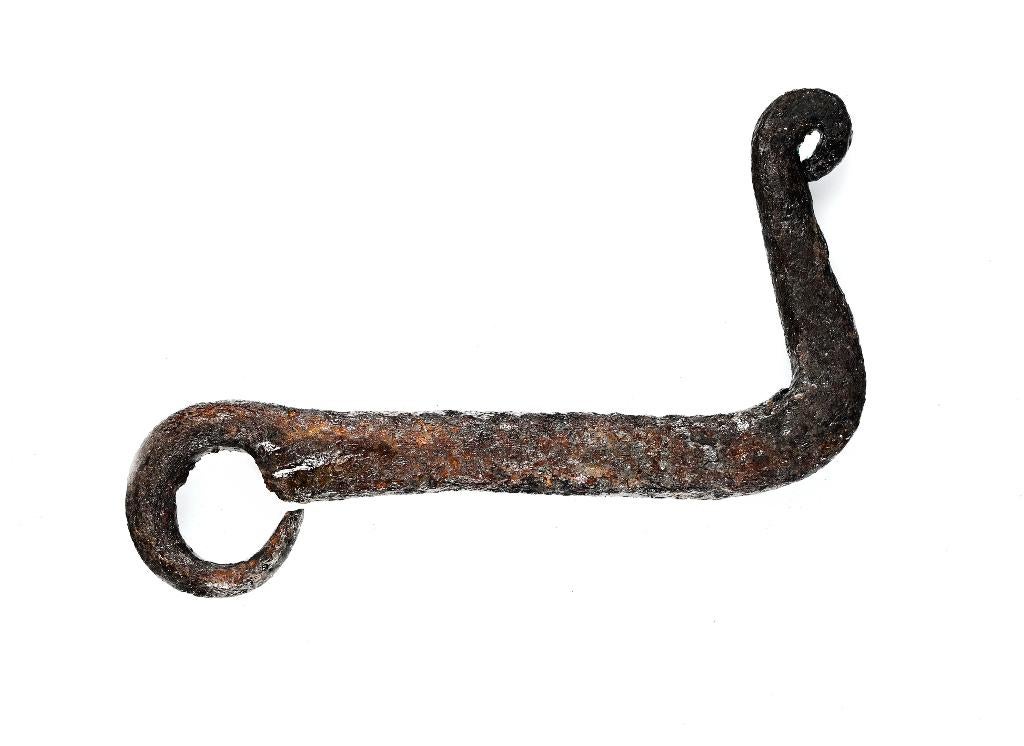 Romeinse sleutel, ijzer L 80mm      b069  Zelf gevonden, Verzenden