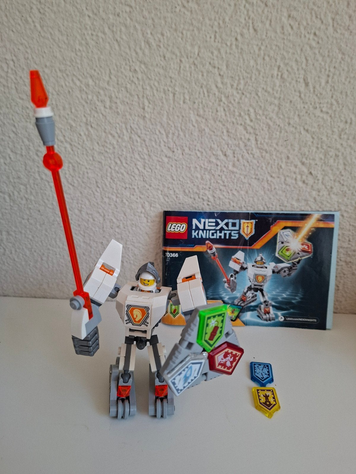 LEGO Nexo Knights 70366 Battle Suit Lance, Lego, Ophalen of Verzenden, Zo goed als nieuw, Inclusief instructies