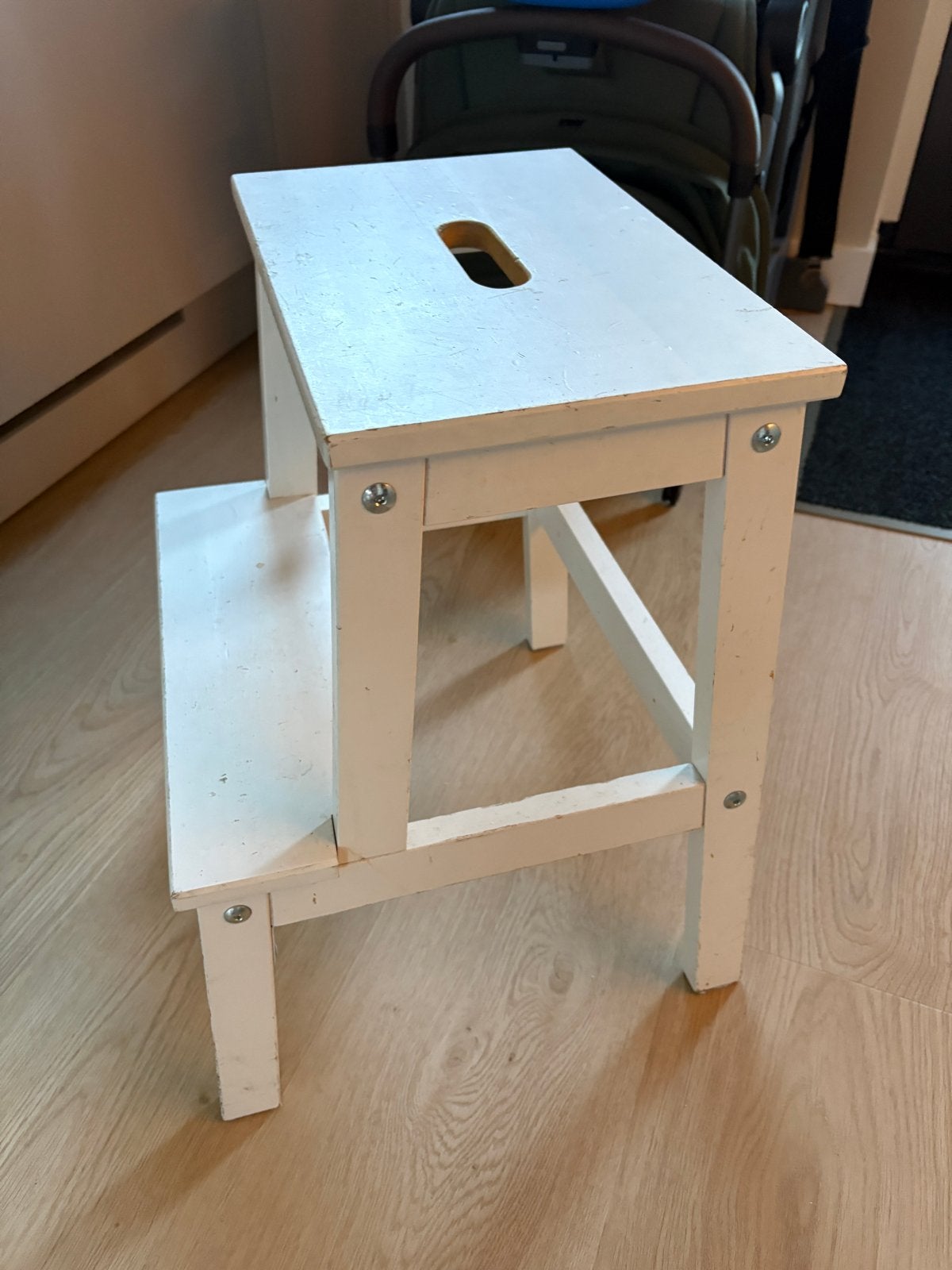 Ikea keukentrapje, wit, Ophalen, Gebruikt