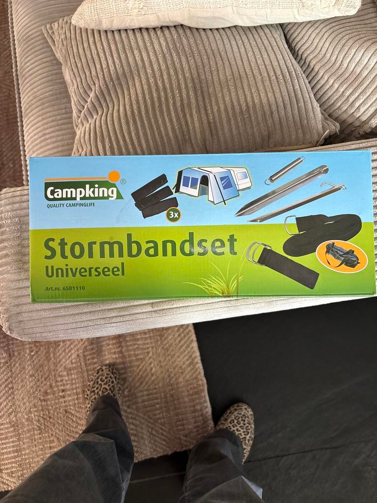 Campking stormbandenset, Ophalen of Verzenden, Zo goed als nieuw