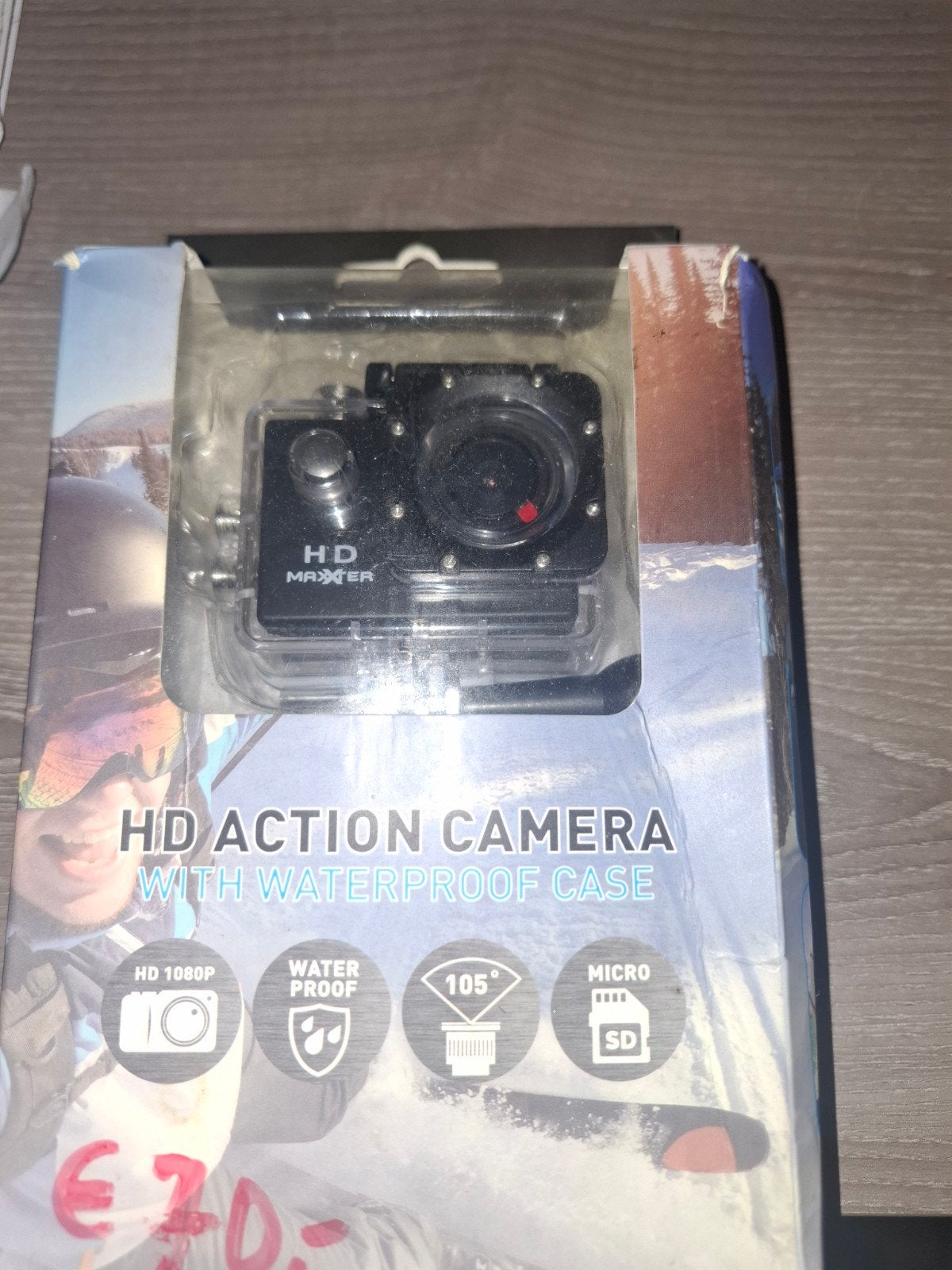HD Action Camera met waterdichte behuizing, Audio, Tv en Foto, Ophalen of Verzenden