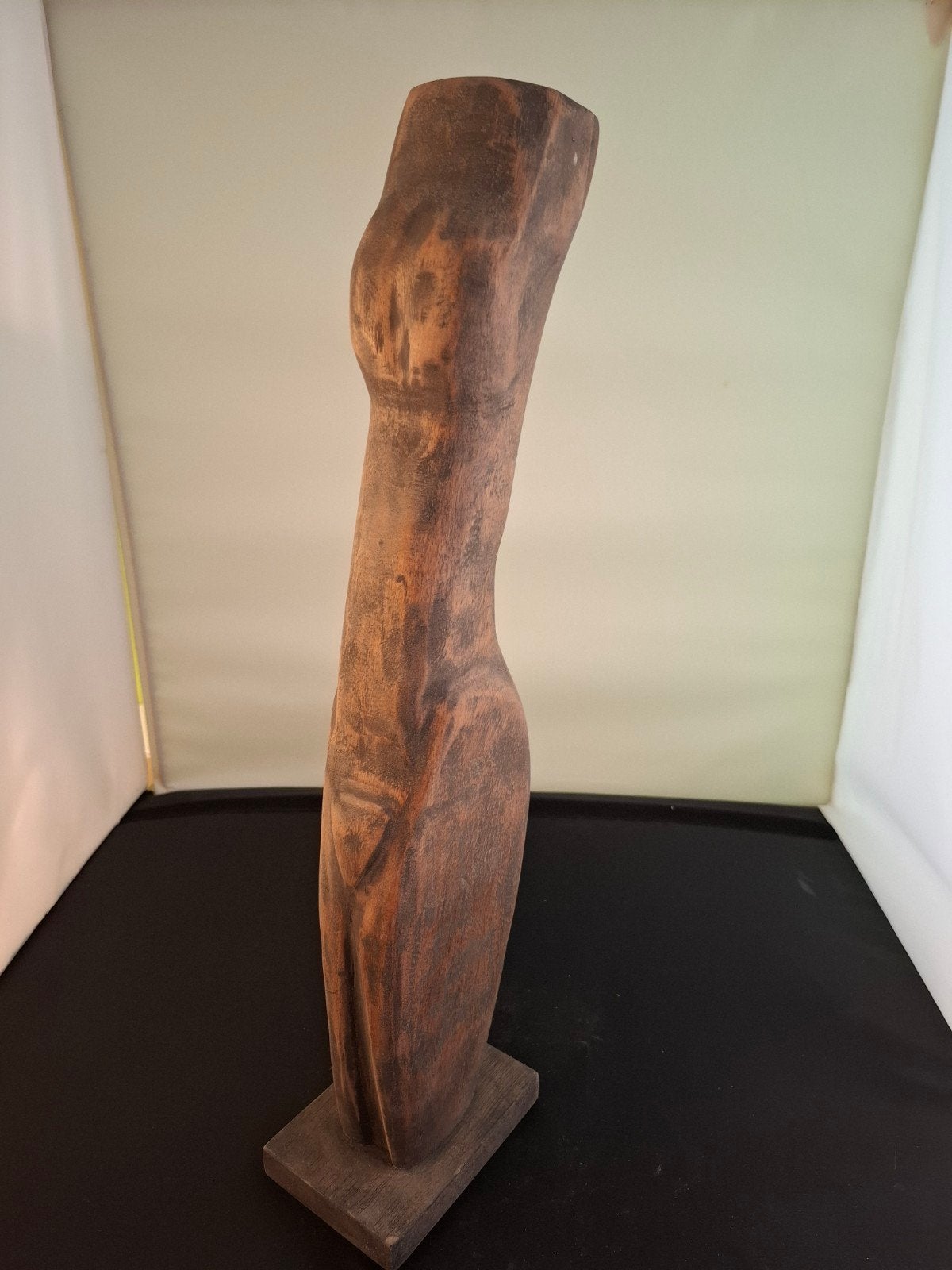 Houten Beeld - Vrouwenfiguur, Hout, Bruin, Afrika, Ophalen of Verzenden