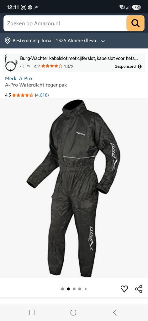 Regen overalls nieuw! 2 stuks, Motoren, Kleding | Motorkleding, Ophalen of Verzenden, Nieuw met kaartje, Dames, Overall