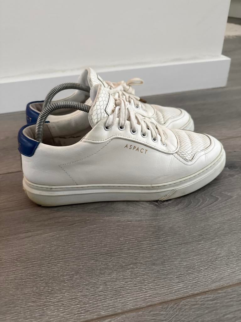 ASPACT Witte Sneakers Maat 42 - Zo goed als nieuw, Ophalen, Zo goed als nieuw, Wit, Sneakers of Gympen