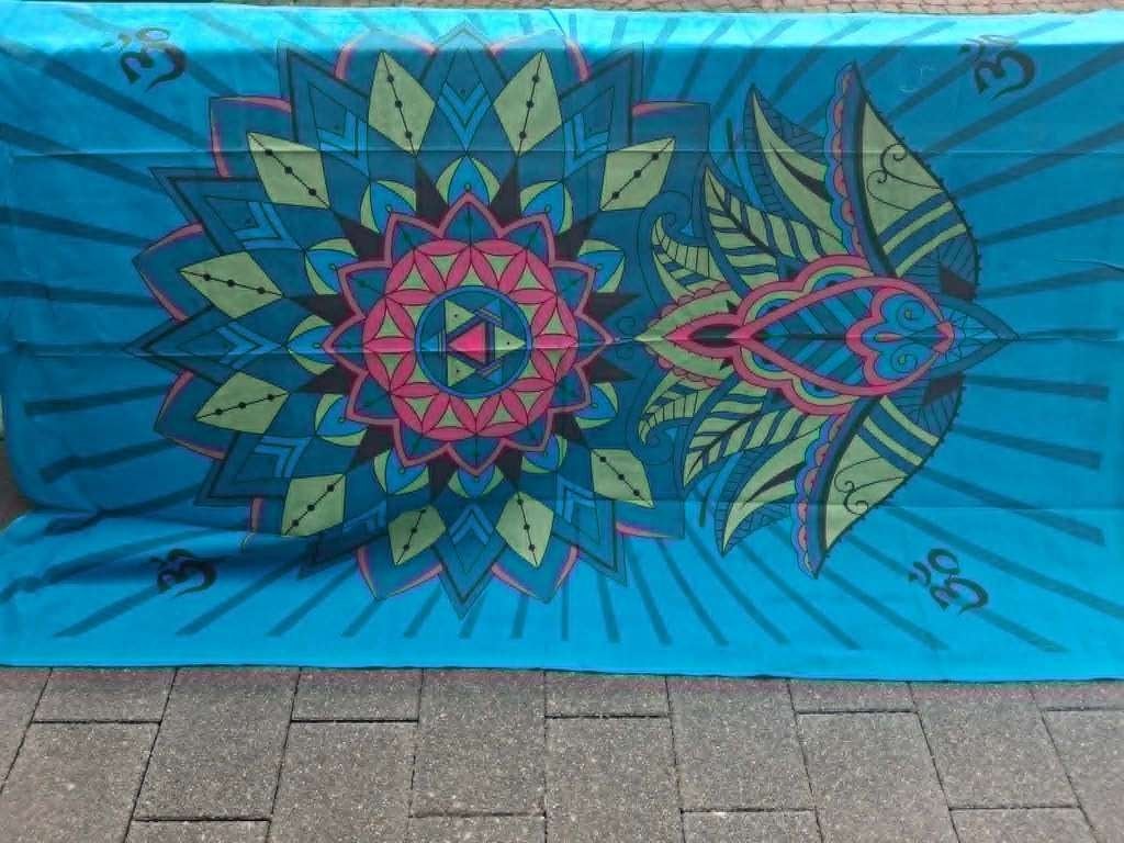 Mandala tafellaken, Ophalen, 135 cm, Nieuw, 215 cm