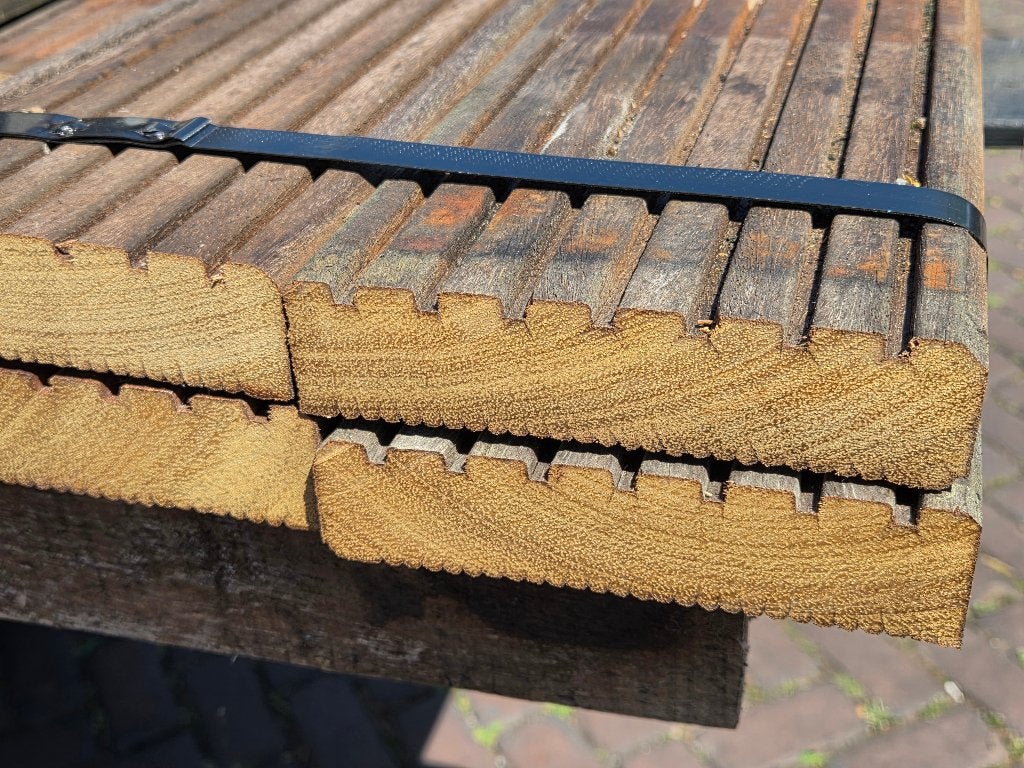 13 Hardhouten vlonderplanken 1.65 m lang nr: HP6, Tuin en Terras, Ophalen, Nieuw, Hout