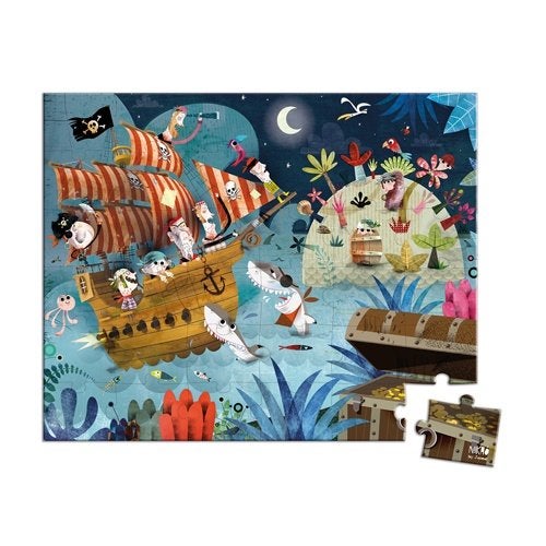 Kinderpuzzel Puzzel Piraten 36st Janod, 13 rue de l’Industrie – 39270 ORGELET, France, 2 tot 4 jaar, 10 tot 50 stukjes, JURATOYS