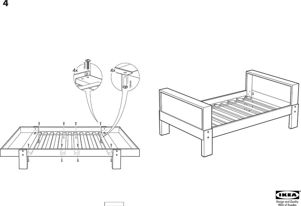 Ikea Vikare uitschuifbed peuter wit, Ophalen, Gebruikt, Eenpersoons, Overige typen