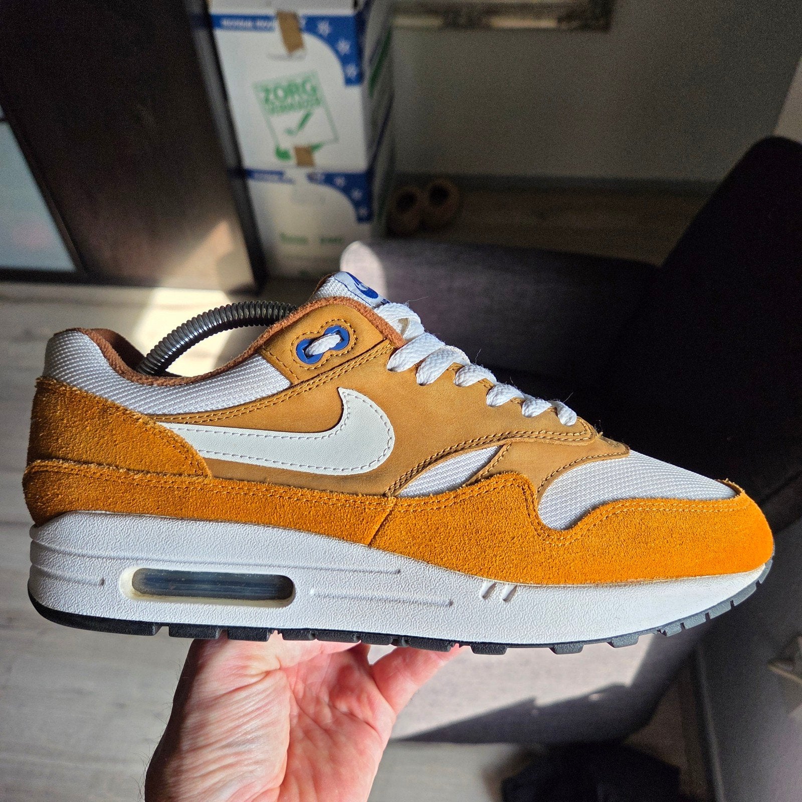 Nike Air Max 1 Curry, Kleding | Heren, Nike air max, Overige kleuren, Ophalen of Verzenden, Sneakers of Gympen
