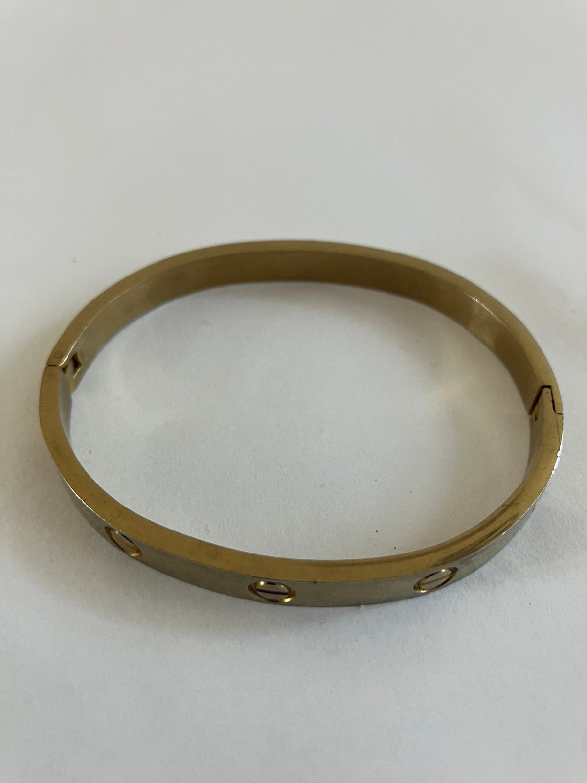 Cartier double  armband, Ophalen of Verzenden, Gebruikt, Goud, Overige materialen
