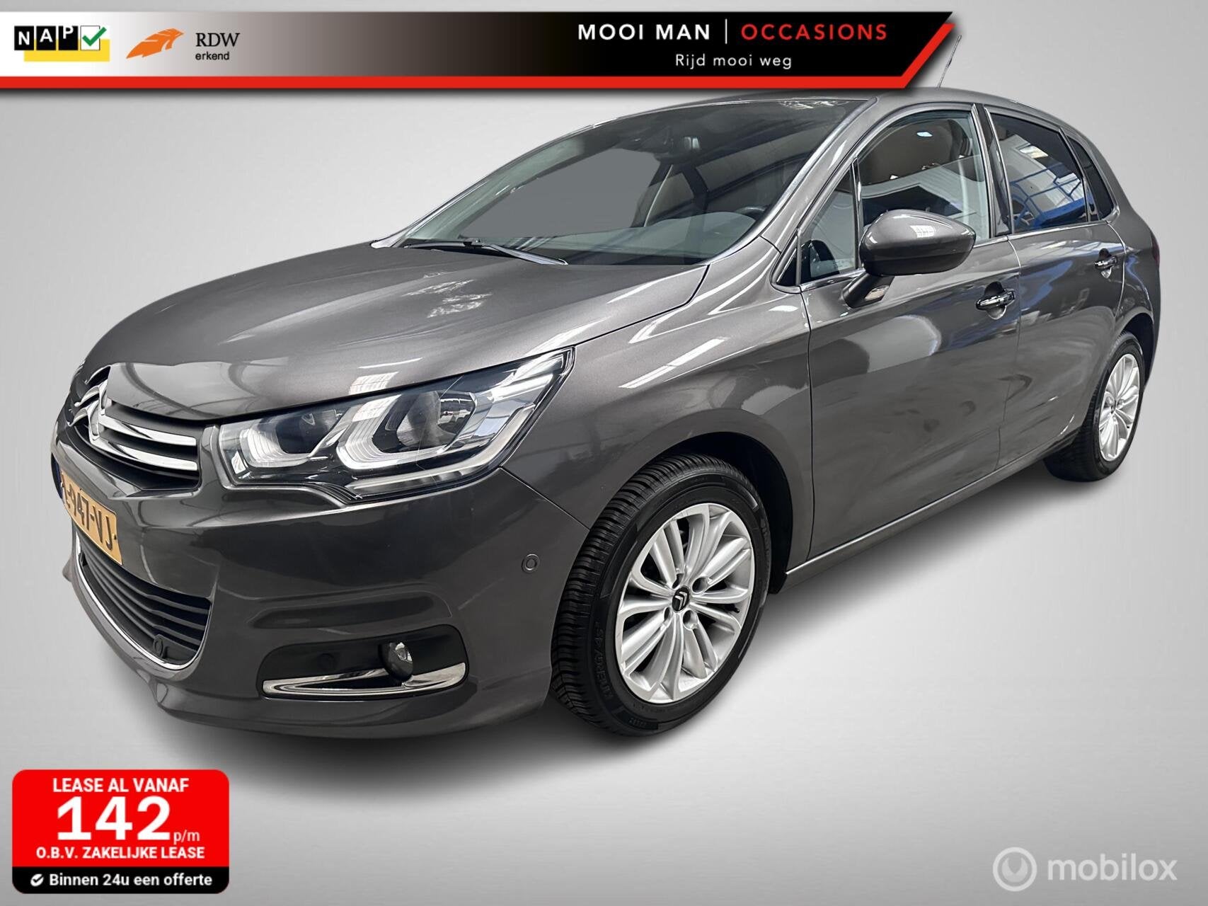 Citroen C4 1.2 PureTech Feel Edition, Auto's, Parkeersensor, Euro 6, 1199 cc, Bedrijf