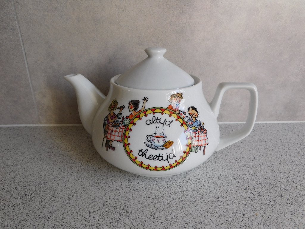 Theepot Altijd Theetijd THEO - 0,8 Ltr., Overige merken, Keramiek, Ophalen of Verzenden, Zo goed als nieuw