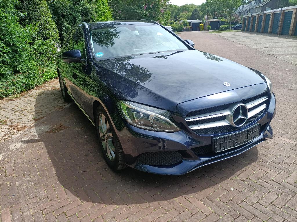 Mercedes-Benz C-Klasse C180 1.6 115KW Aut7 Estate 2018 Blauw, Auto's, Mercedes-Benz, Automaat, Achterwielaandrijving, 1800 kg