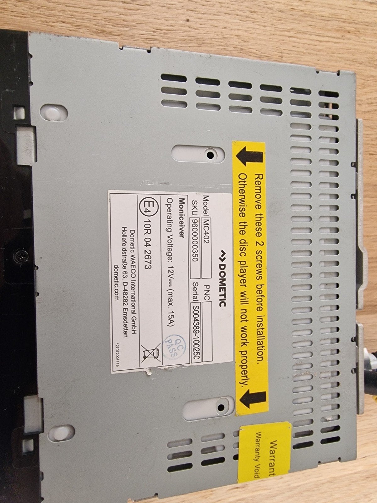 Din2 Dometic MC402 radio, Ophalen of Verzenden
