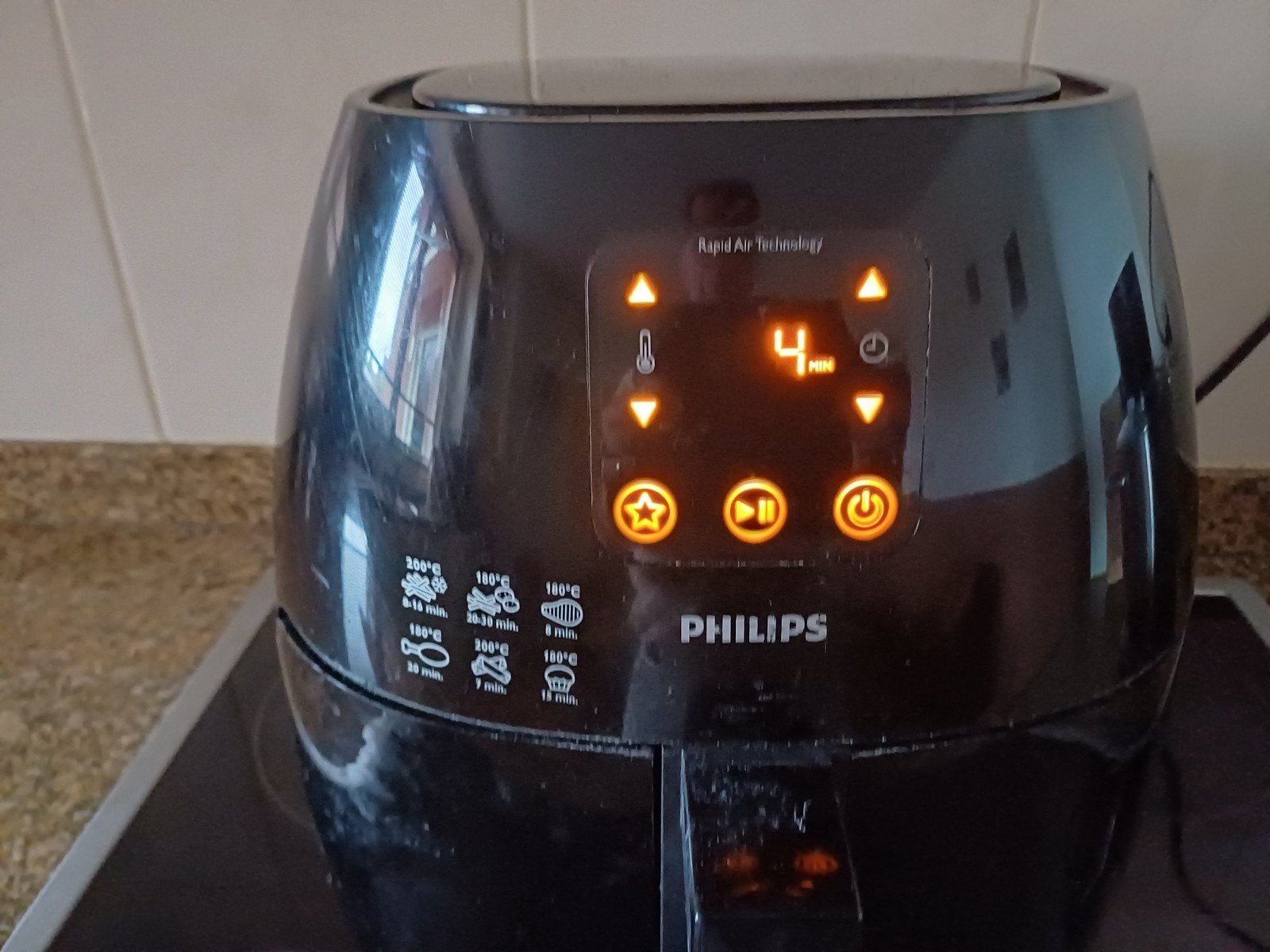 Airfryer Philips zwart, Ophalen, Gebruikt, Airfryer