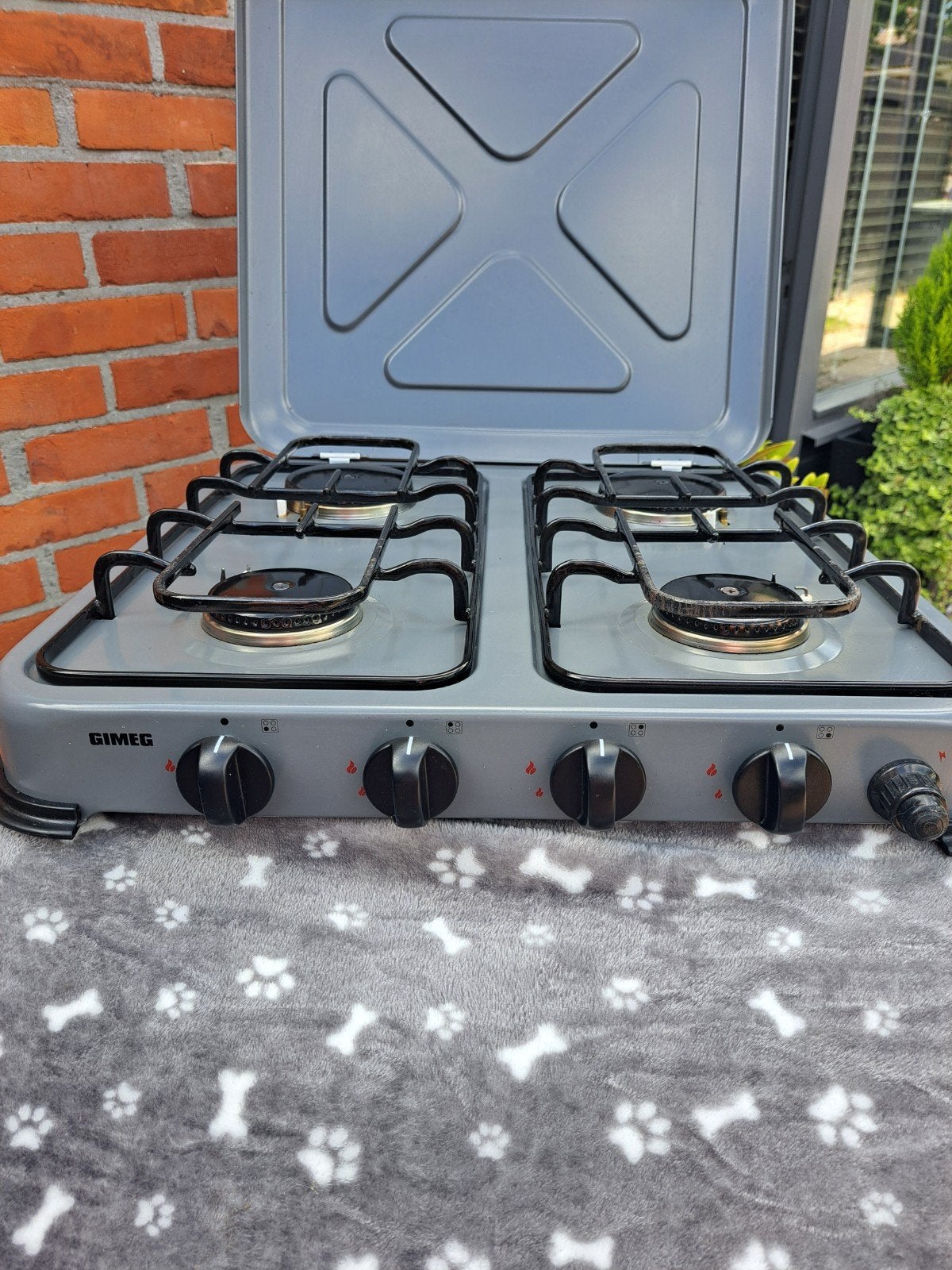 Gimeg gas kooktoestel camping/tuin, Ophalen, Zo goed als nieuw