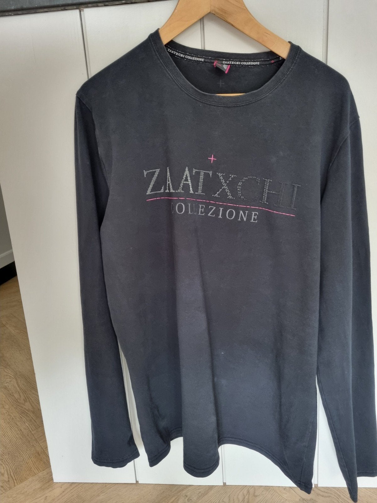 Zwarte Zaatxchi Collezion Longsleeve T-ushirt XXL, Kleding | Heren, Ophalen of Verzenden, Overige maten, Zaatxchi Collezion
