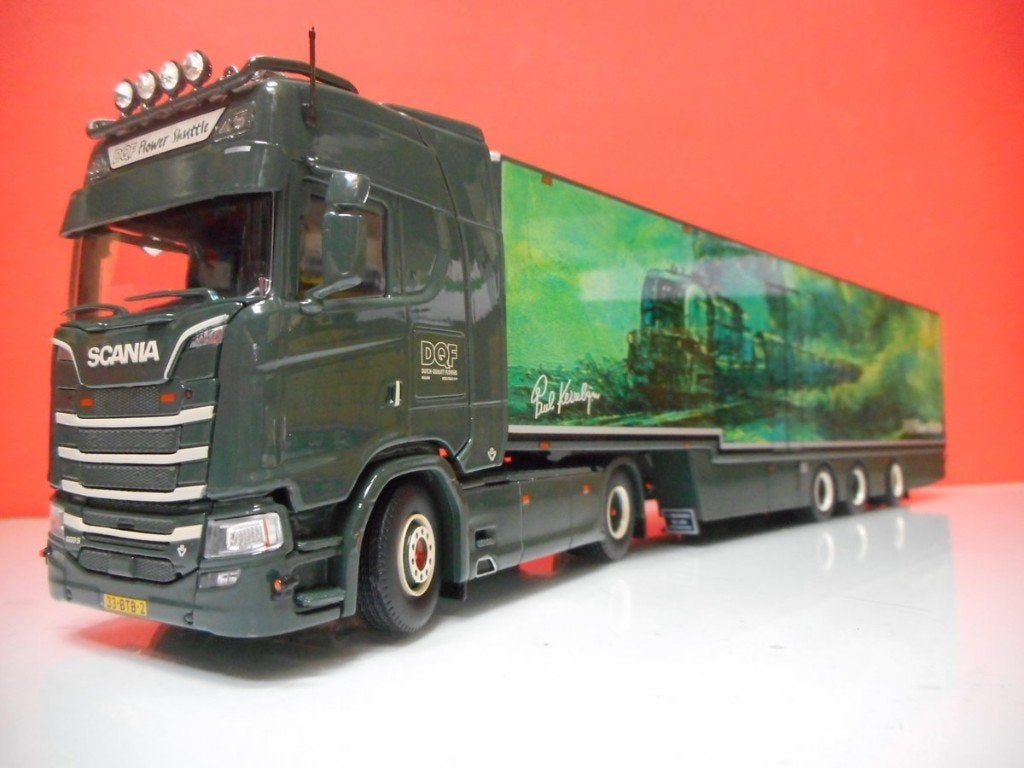TEKNO SCANIA DQF DUTCH QUALITY FLOWERS 84409, Ophalen of Verzenden, Nieuw, Bus of Vrachtwagen, Tekno