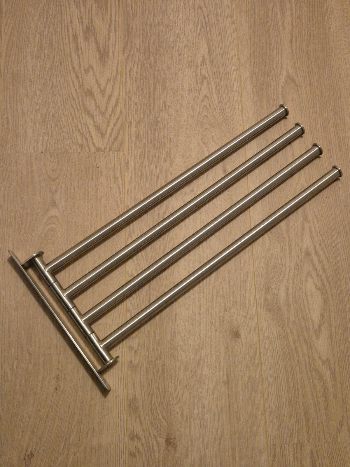 IKEA Grundtal handdoekenrek RVS - 4 stangen, Ophalen, Gebruikt, Zilver, Metaal