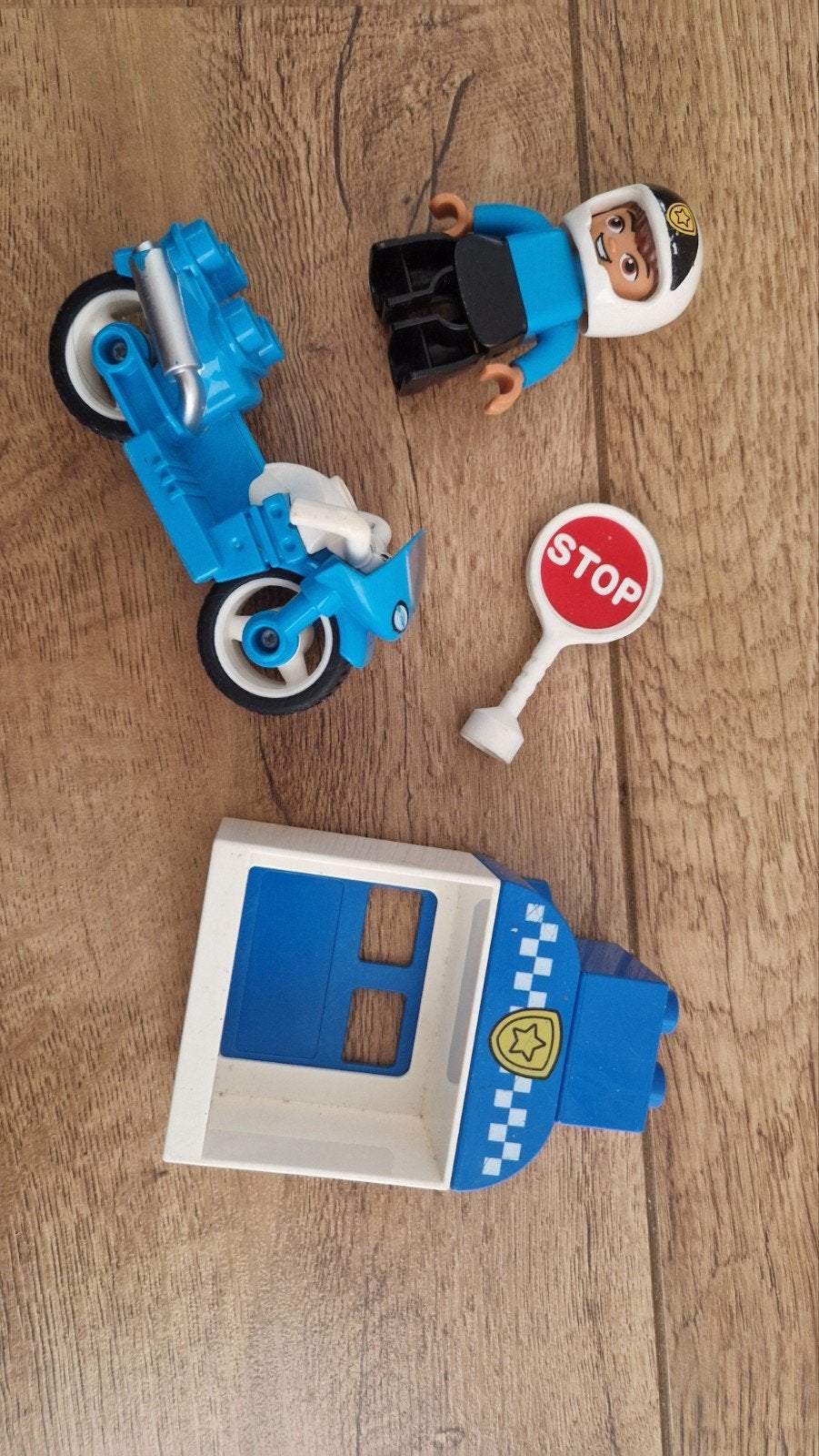 ZGAN Politie speelset met motor en agent, Ophalen of Verzenden