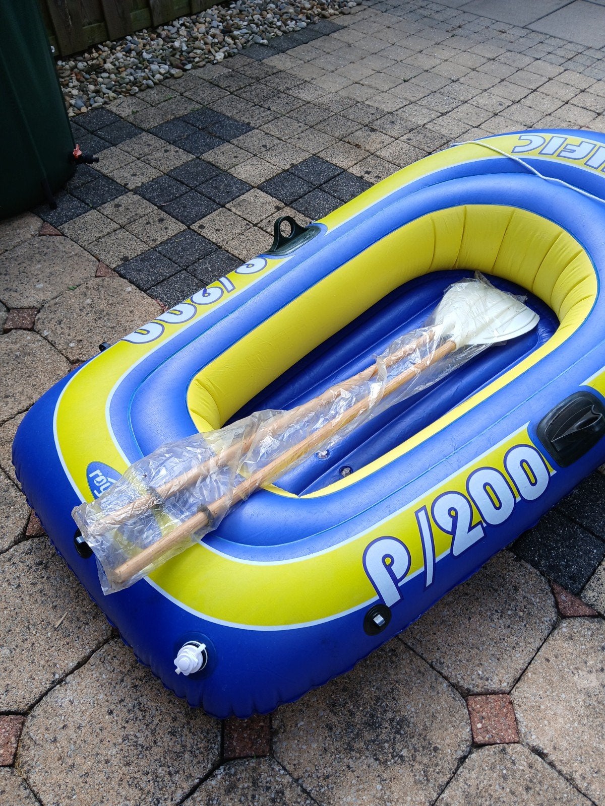 Rubber opblaas bootje, Ophalen
