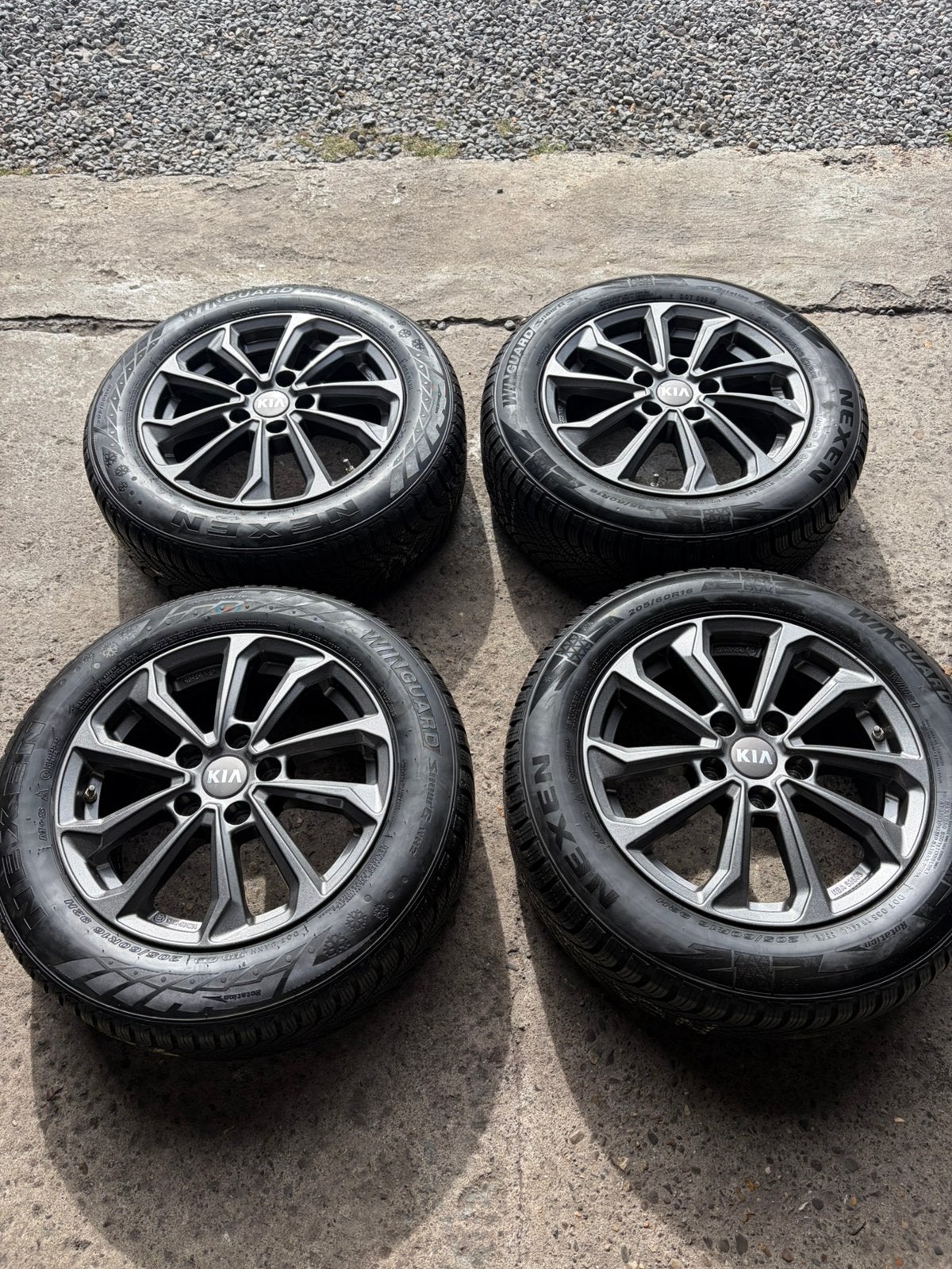 Velgen Winterset Origineel 16 inch Kia Niro met Tpms, Ophalen, Gebruikt, 16 inch, Banden en Velgen