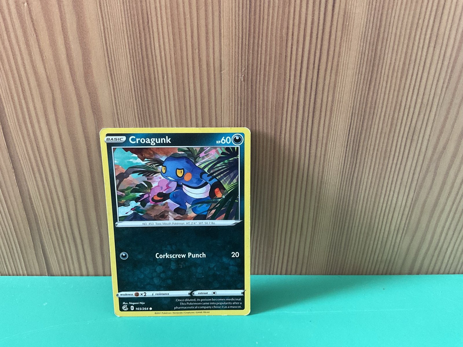 Pokémon Kaart Croagunk 165/264 Basic HP60, Ophalen, Zo goed als nieuw, Losse kaart