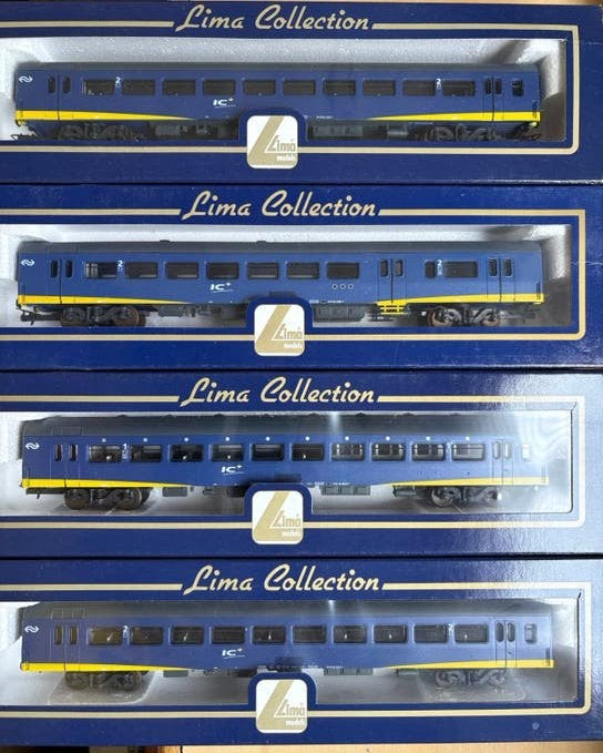 Lima NS 4x IC+ rijtuigen, Treinset, Gelijkstroom, Ophalen of Verzenden, Lima