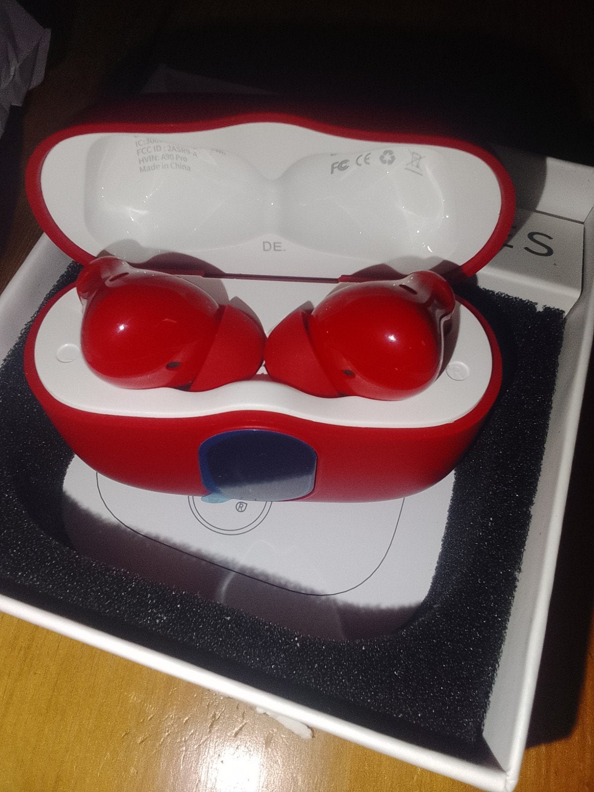 Nieuwe Btootos A90 Pro True Wireless Earbuds - Rood, Audio, Tv en Foto, Koptelefoons, In-ear, Nieuw, Draadloos, Rood