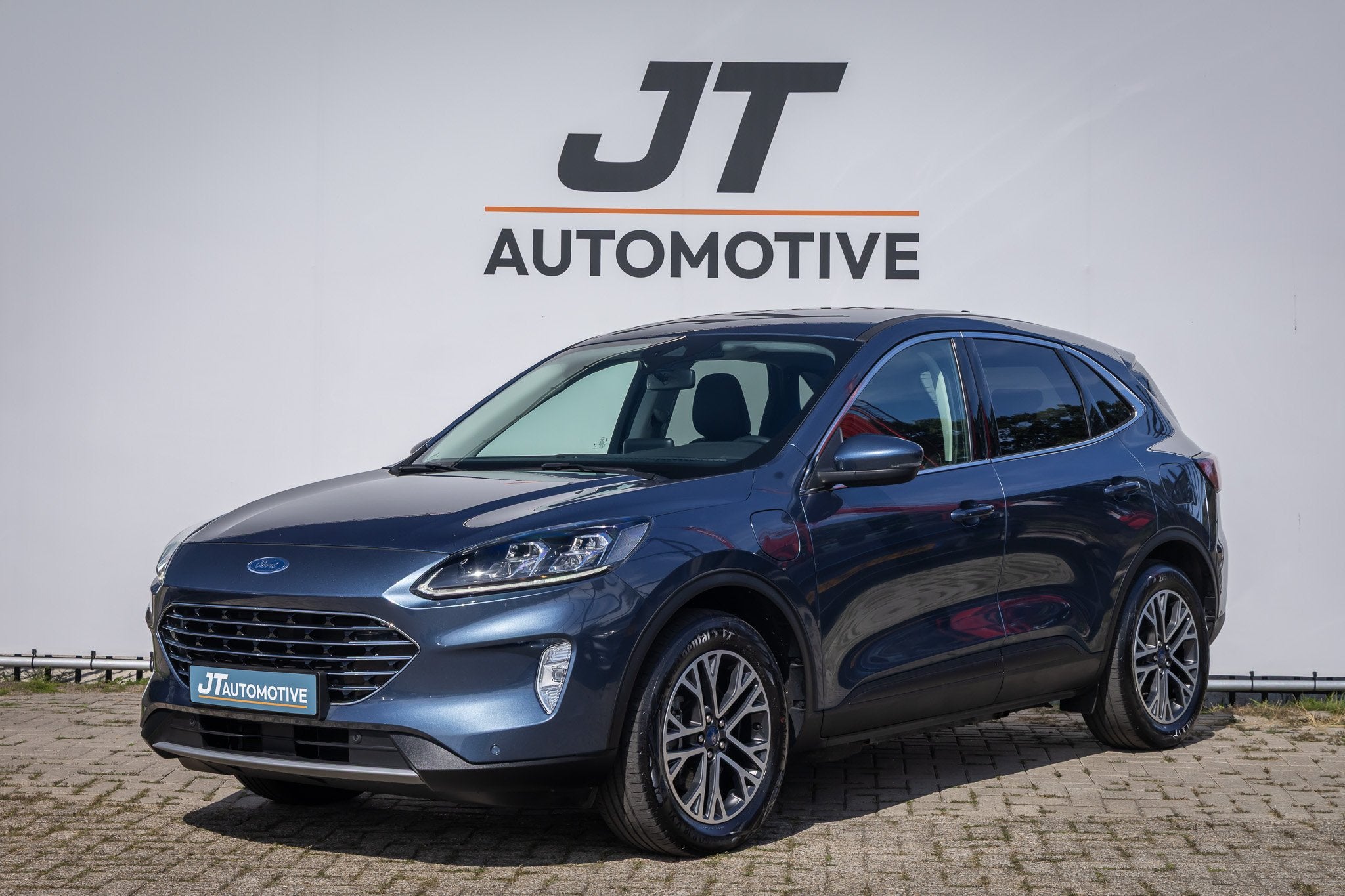 Ford Kuga 2.5 PHEV Titanium X plug in hyb Stoelverwarming |, Auto's, Ford, Gebruikt, Euro 6, 4 cilinders, Blauw