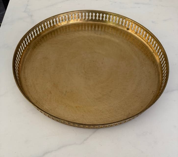 Vintage Messing Schaal - Scandia Gold Hollywood Regency, Verzenden