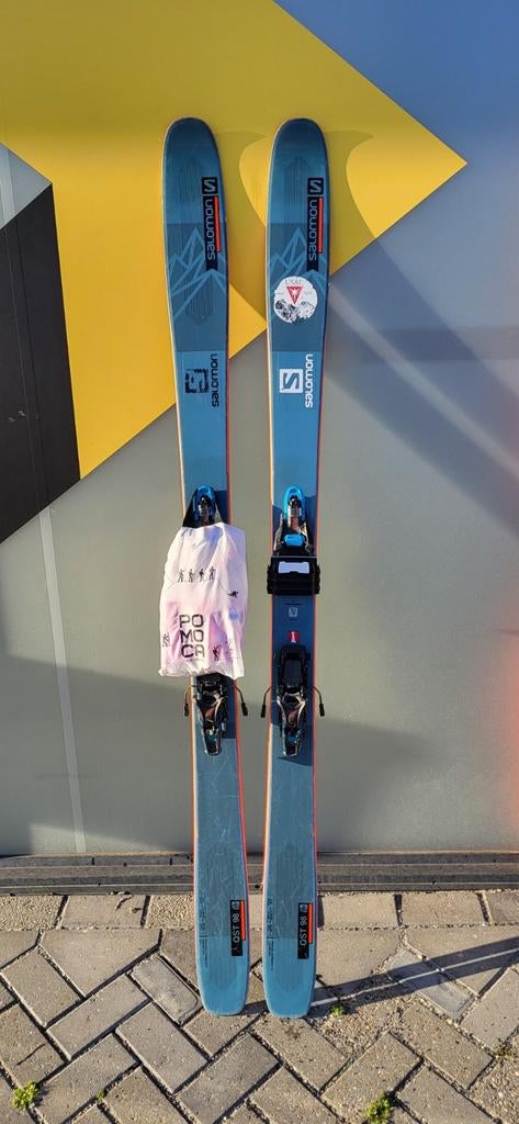 Salomon QST98 189cm freeride ski shift binding en vellen, Ophalen, 180 cm of meer, Salomon, Skiën
