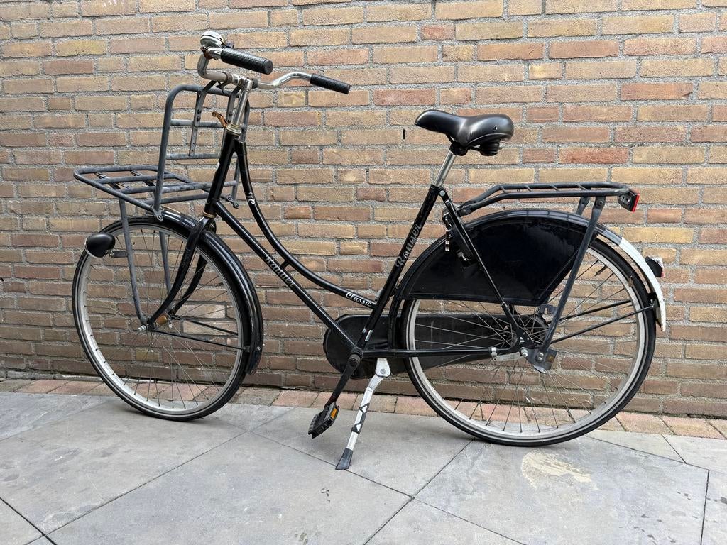 Oma fiets, Fietsen en Brommers, 56 cm of meer, Ophalen of Verzenden, Gebruikt, Terugtraprem