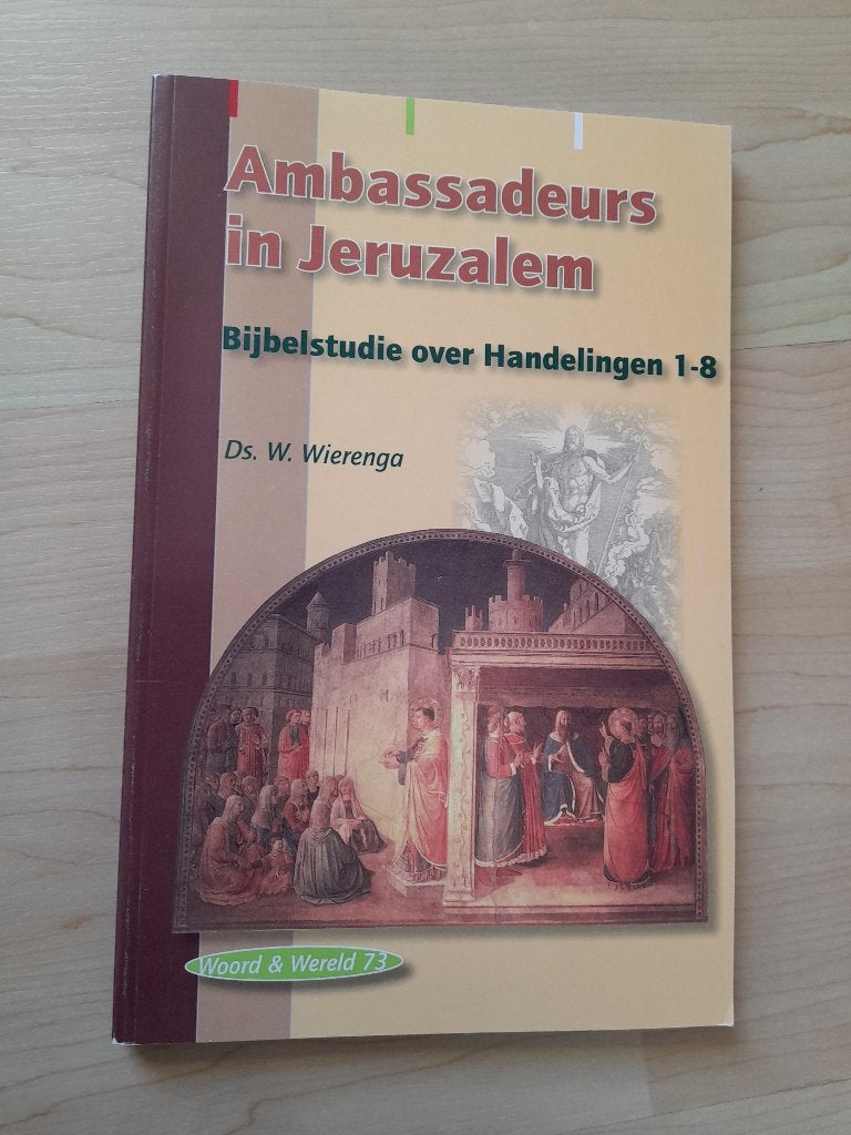 AMBASSADEURS IN JERUZALEM Ds W Wierenga Woord en Wereld 73, Boeken, Ophalen of Verzenden, Zo goed als nieuw
