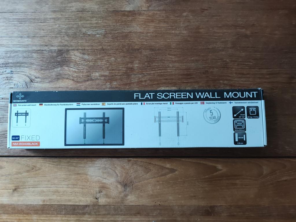 Neomounts NM-W340BLACK TV-beugel wand 32-55" - ultra-vlak Ni, Ophalen of Verzenden, Nieuw