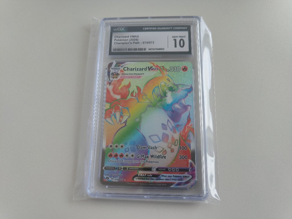 Charizard Champion's Path Vmax Gem 10 #074 Pokémon Kaart, Verzenden, Zo goed als nieuw