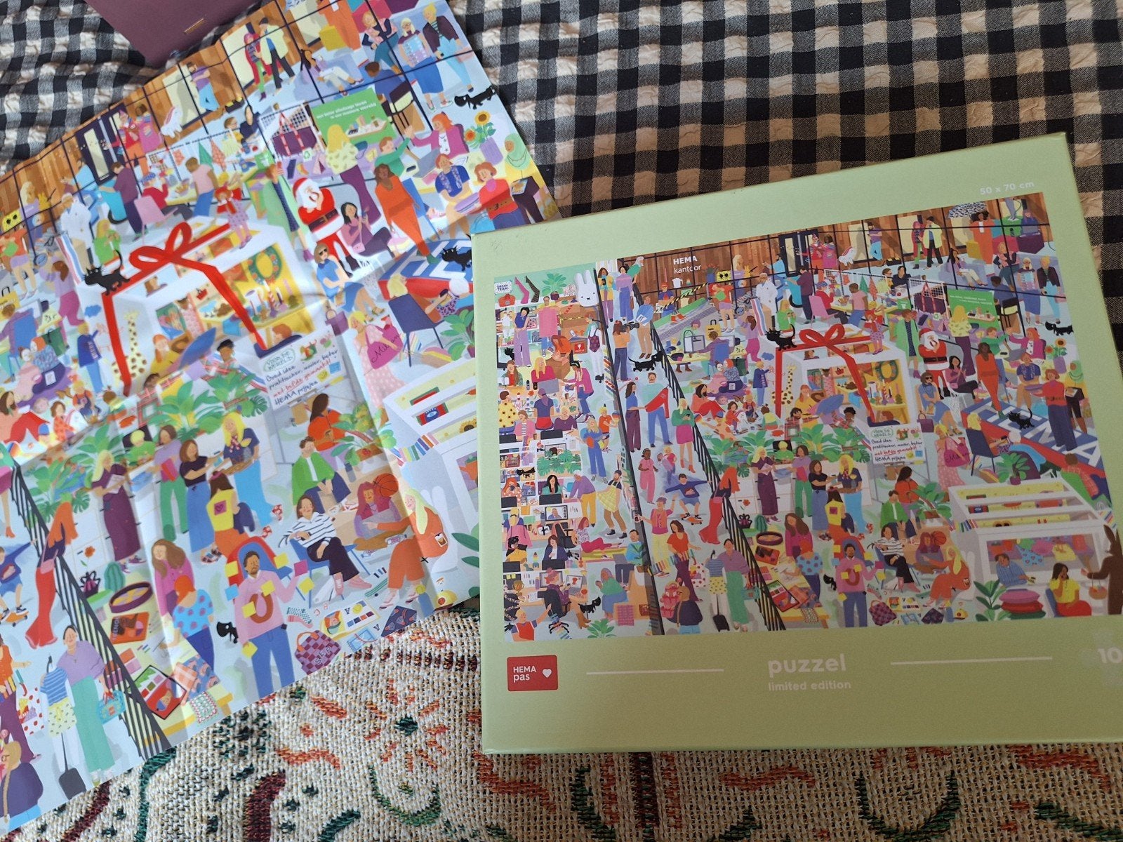 Limited Edition HEMA puzzel, Hobby en Vrije tijd, Denksport en Puzzels, Ophalen, 500 t/m 1500 stukjes