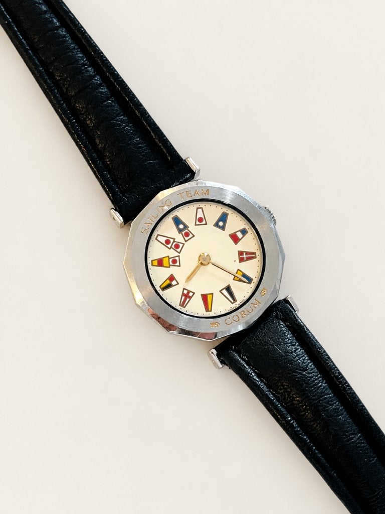 Vintage Corum Admiral's Cup Sailing Team horloge, Overige merken, Staal, Polshorloge, Ophalen of Verzenden